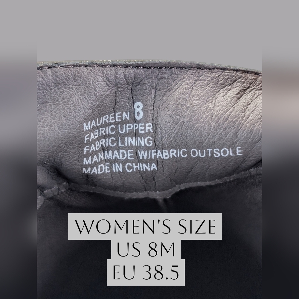 Yellow Box Maureen Size 8M Metallic Grey High-Top Sneakers Cushioned Memory Foam - Picture 8 of 16